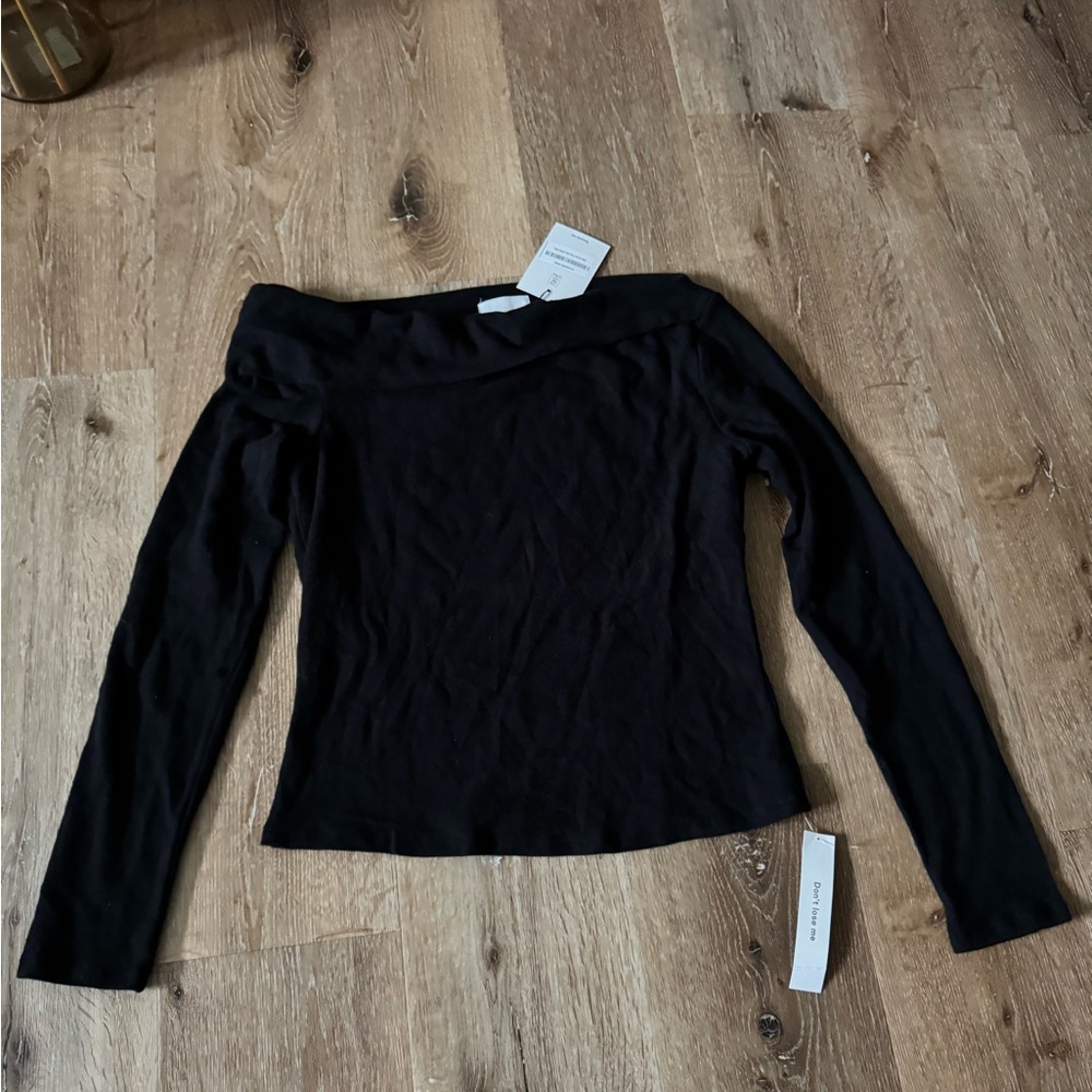 Reformation NWT Black Knit Top Size XL